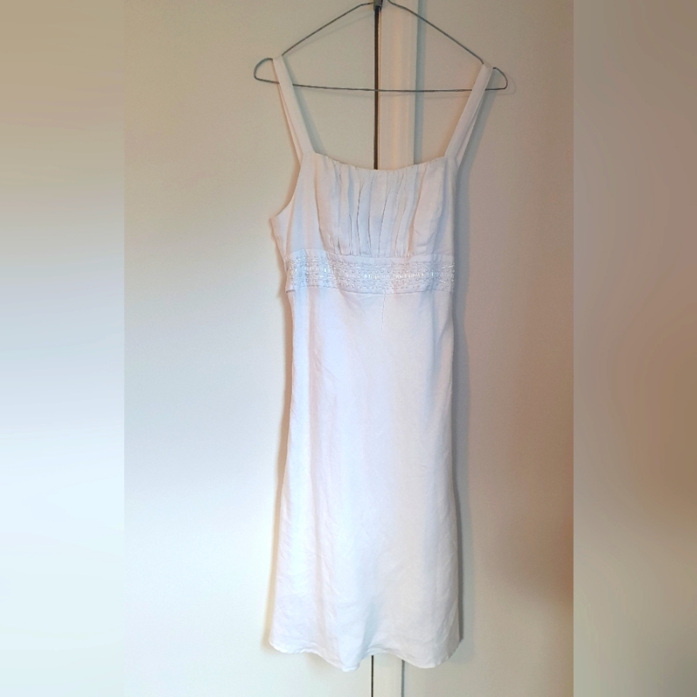 White dress, etam, size US 6